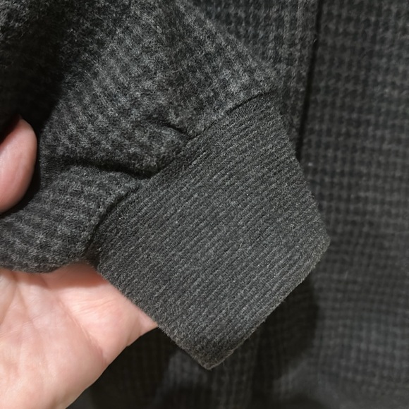 Carnoustie Golf Links large gray/black plaid fully lined half zip sweater/jacket - Picture 6 of 9